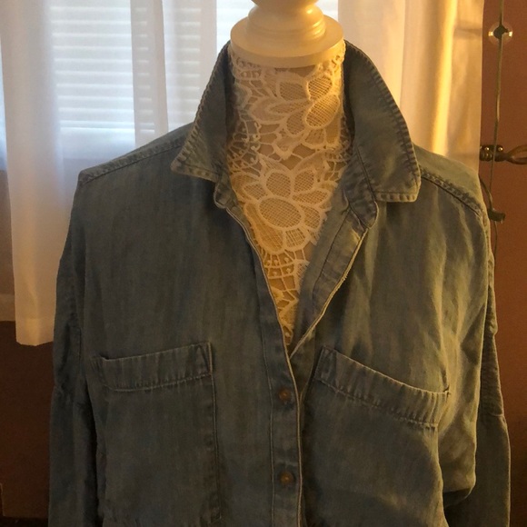 Vintage Inspired Denim Boho Button Down - Picture 5 of 5